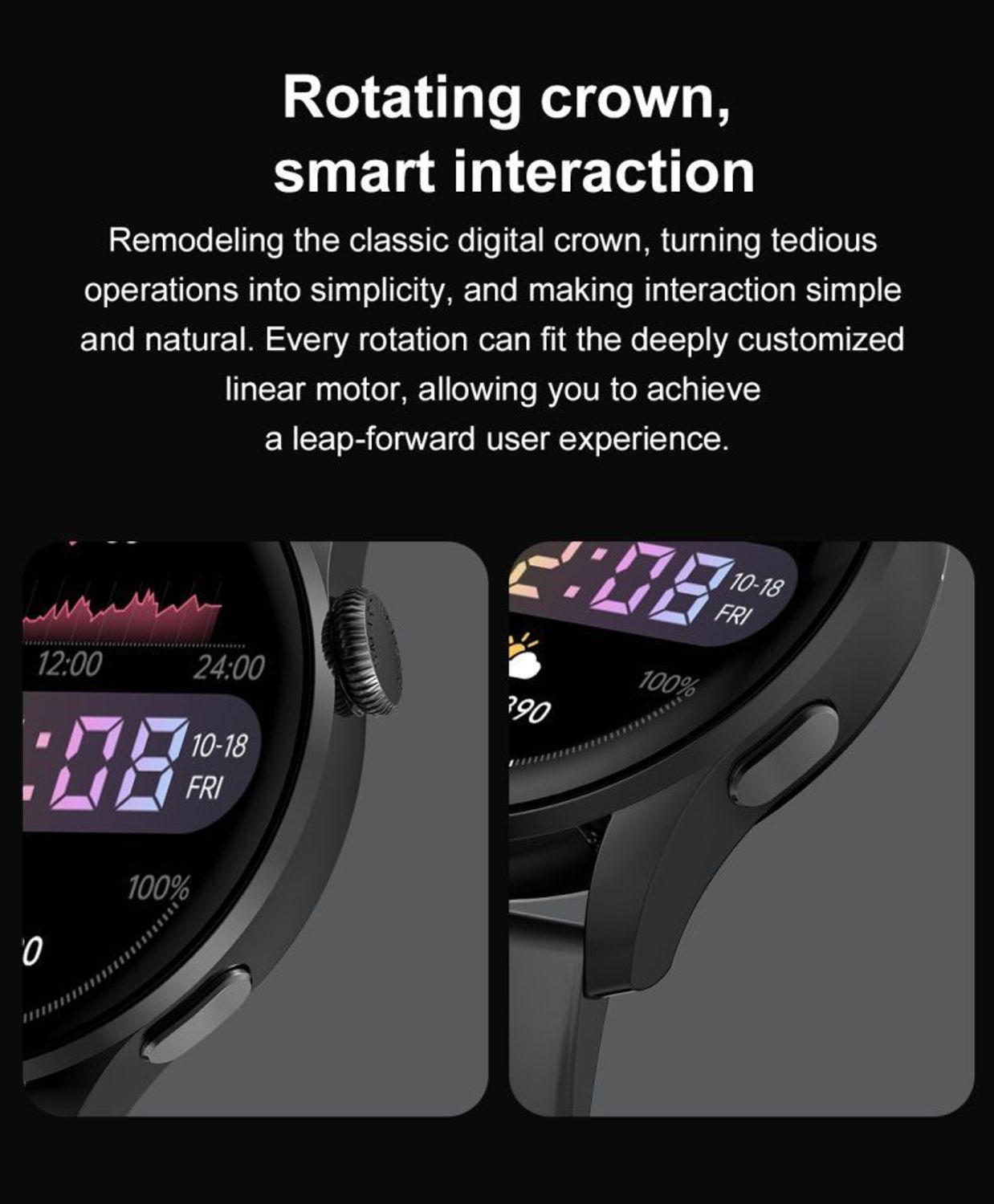 Zegarek Smartwatch Hagen z wymiennym paskiem HD13..jpg